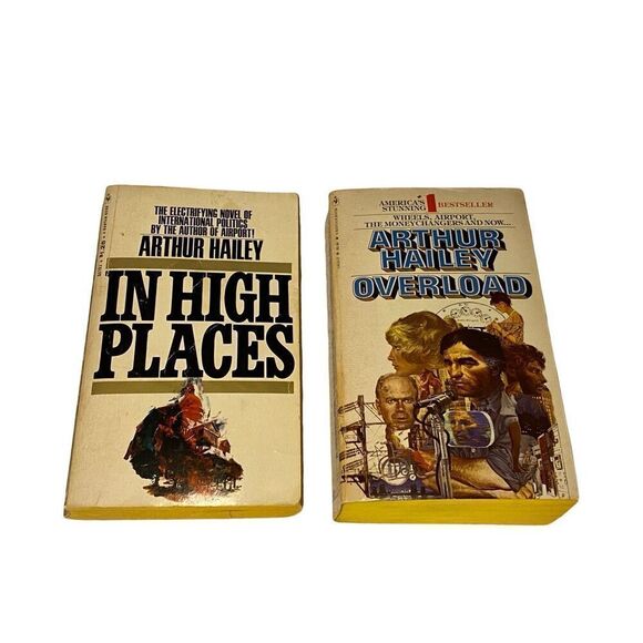 Lot Of 2 In High Places And Overload Paperback Books Fiction Novel - Picture 1 of 12